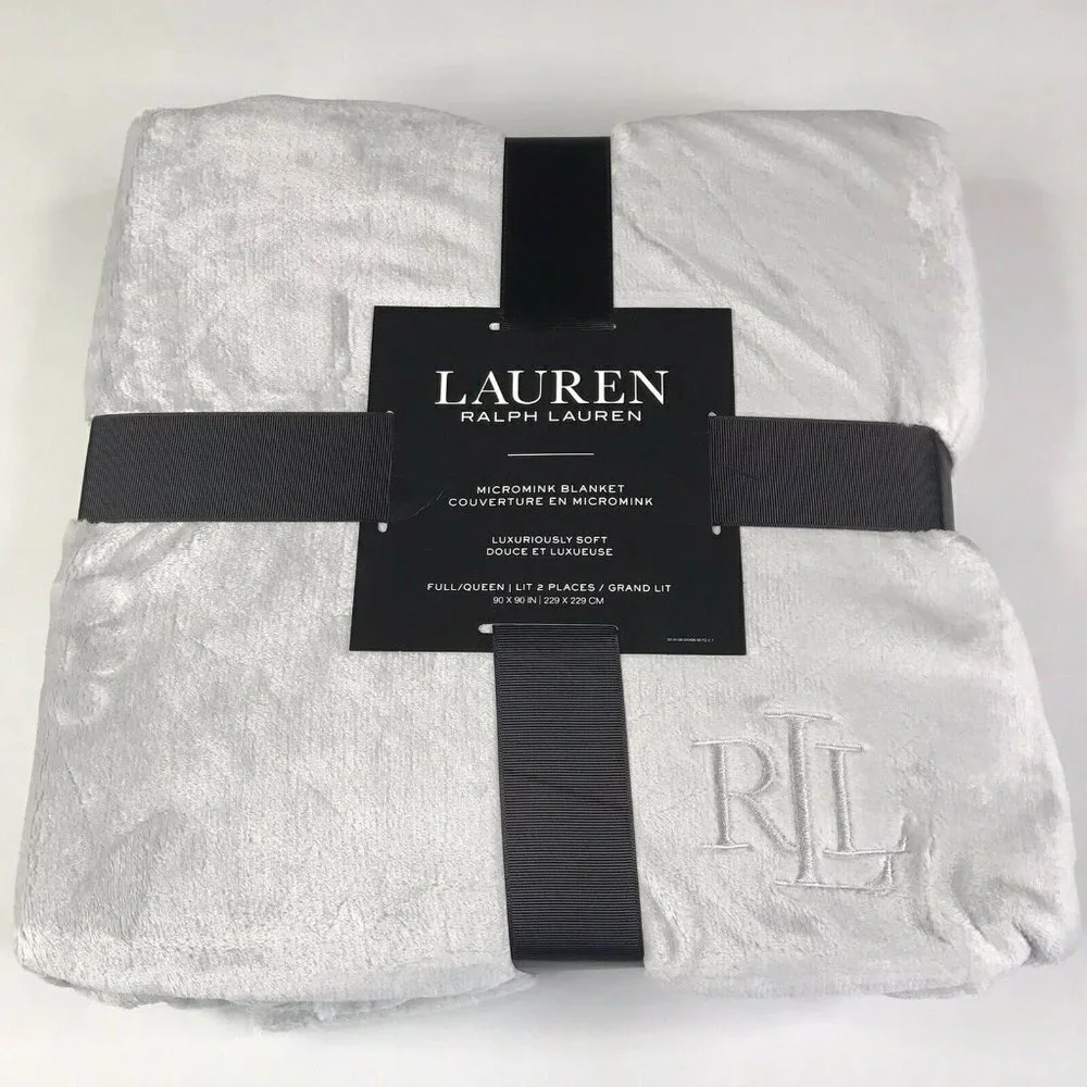 NEW Ralph Lauren Micromink FULL/QUEEN Blanket
